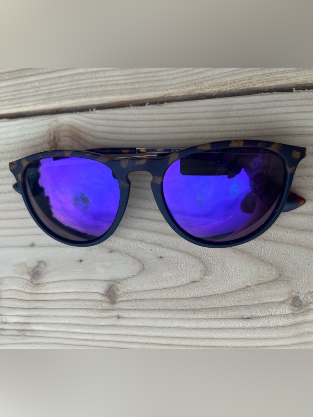 Blenders Eyewear- Tortoiseshell Sunglasses with Purple Mirror Lenses